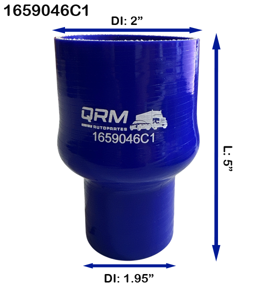 Manguera Turbo Diámetro Inferior: 1.95" Diámetro Superior: 2" x Largo 5"