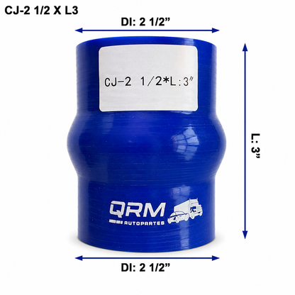 Cople Silicón con Joroba Diámetro Interno: 2 1/2" x Largo 3"