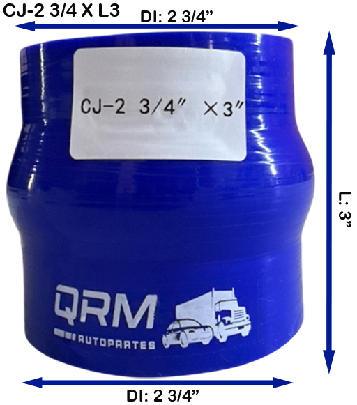 Cople Silicón con Joroba Diámetro Interno: 2 3/4" x Largo 3"