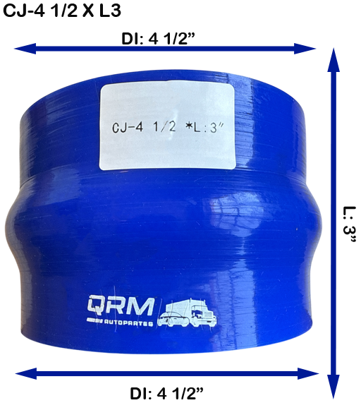 Cople Silicón con Joroba Diámetro Interno: 4 1/2" x Largo 3"