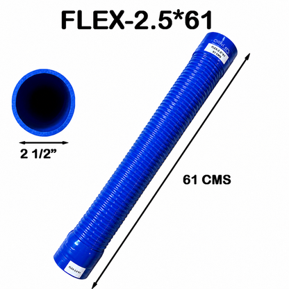 Manguera Flex Silicón Diametro interno 2 1/2" x Largo de 61 cms