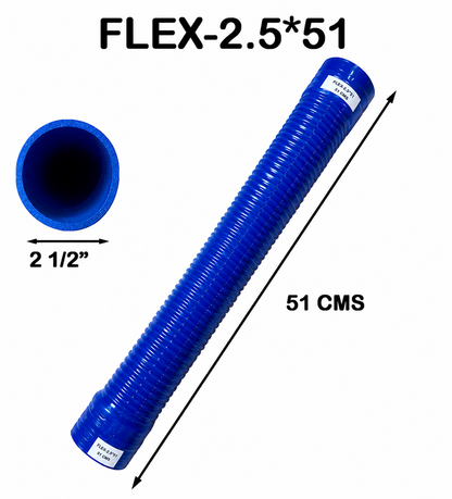 Manguera Flex Silicón Diámetro Interno 2 1/2" x Largo de 51 cms