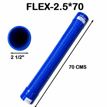 Manguera Flex Silicón Diámetro Interno 2 1/2" x Largo de 70 cm