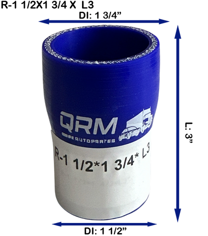 Manguera Reductor De Silicón 1 1/2" x 1 3/4" x Largo: 3"